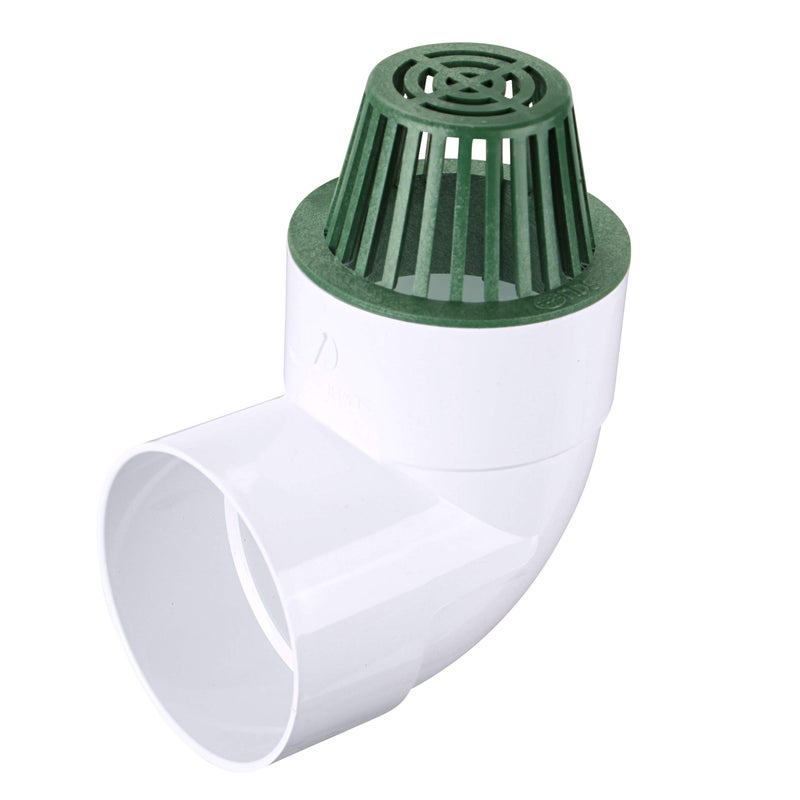 NDS 6 in. Atrium Grate, Connects to 6 in. Spee-DBasin, 6 in. Drain Pipes and Fittings, Green Plastic - Image 5